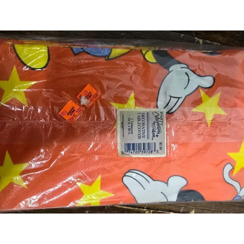 Vintage Party Celebrations by Gibson Mickey Mouse Tablecover Party
